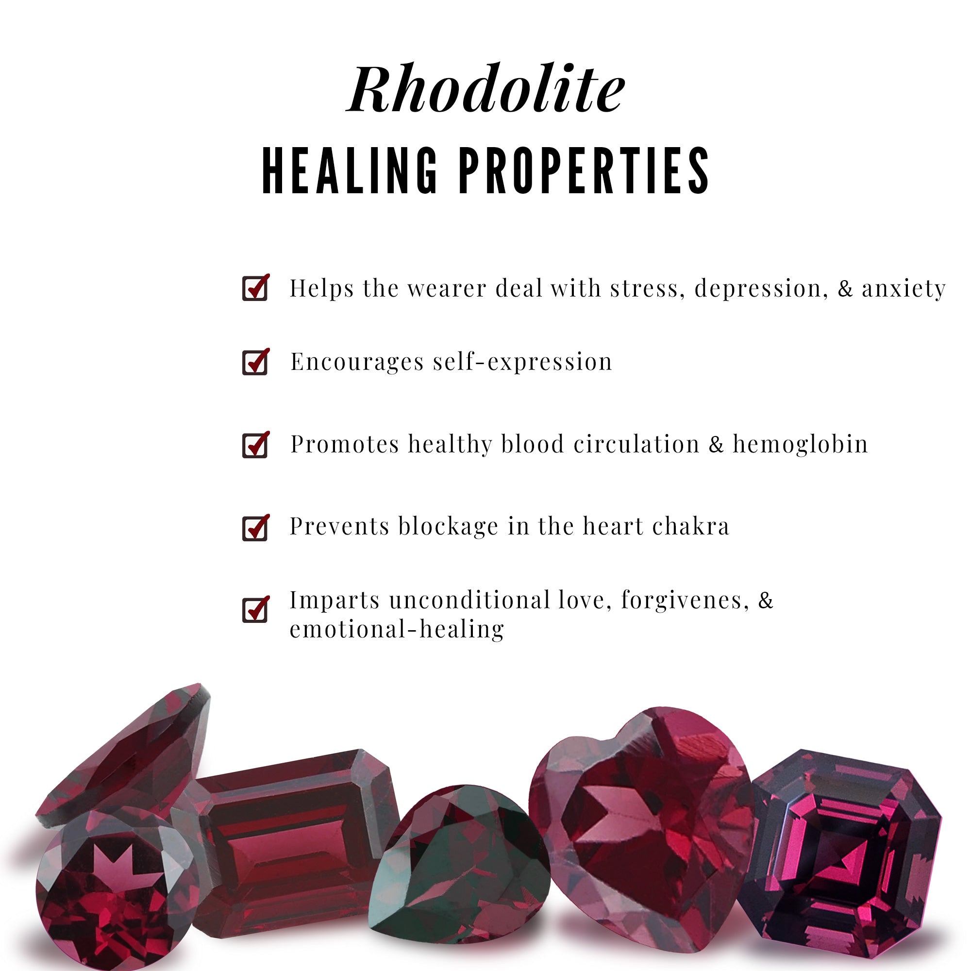1 CT Emerald Cut Rhodolite Wedding Ring Set with Diamond Rhodolite - ( AAA ) - Quality - Rosec Jewels