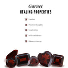 1/4 CT Bezel Set Garnet and Diamond Band Garnet - ( AAA ) - Quality - Rosec Jewels