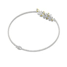 Marquise and Pear Cut Yellow Sapphire Leaf Chain Bracelet Yellow Sapphire - ( AAA ) - Quality - Rosec Jewels