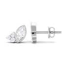 1 CT Marquise and Round Cut Zircon Trio Stud Earrings Zircon - ( AAAA ) - Quality - Rosec Jewels