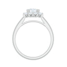 2.25 CT Classic Moissanite Halo Engagement Ring in Double Prong Setting Moissanite - ( D-VS1 ) - Color and Clarity - Rosec Jewels