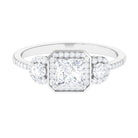 1.25 CT Vintage Inspired Moissanite Engagement Ring Moissanite - ( D-VS1 ) - Color and Clarity - Rosec Jewels